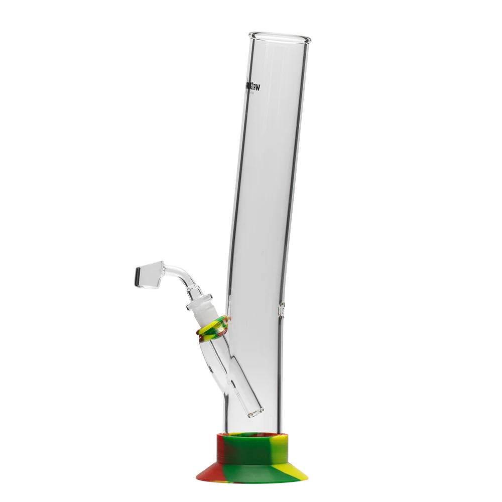 Waterfall Big Lips Highbrid Series Glass Bong - Rasta - Image 2