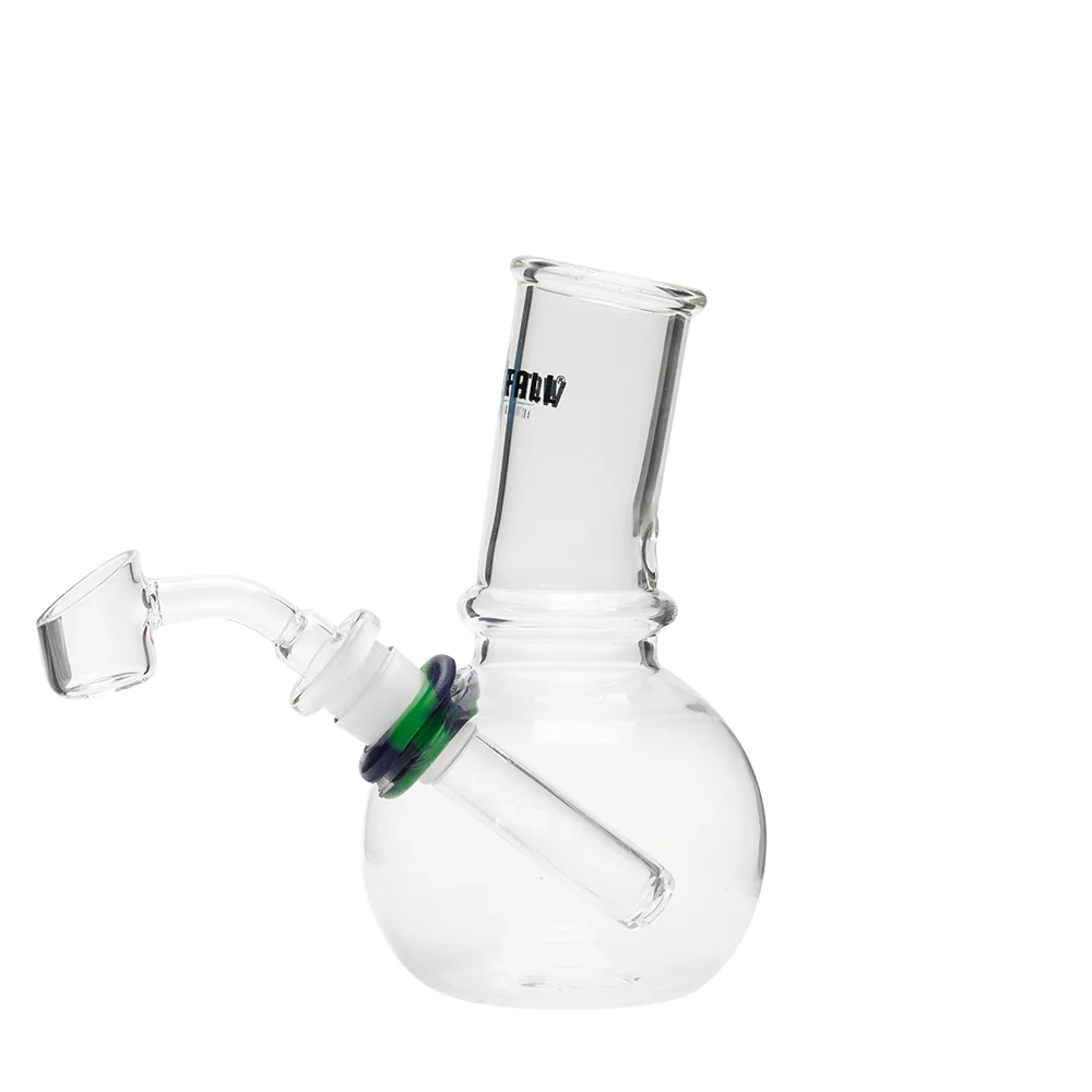 Waterfall Cannon Highbrid Series Glass Bong - Green/Blue - Image 2