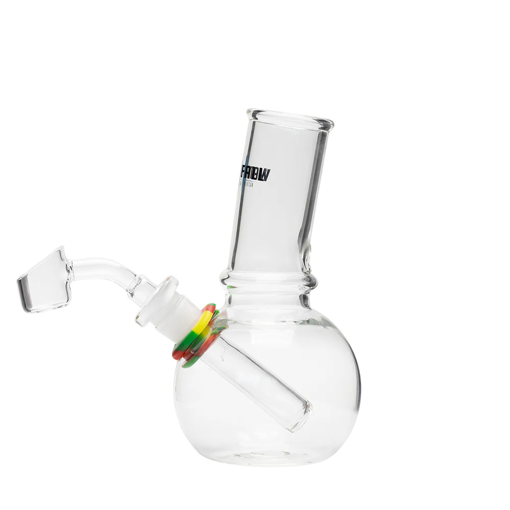 Waterfall Cannon Highbrid Series Glass Bong - Rasta - Image 2