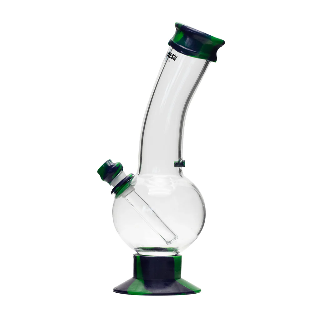 Waterfall Decimator Highbrid Series Glass Bong - Green/Blue - Image 4