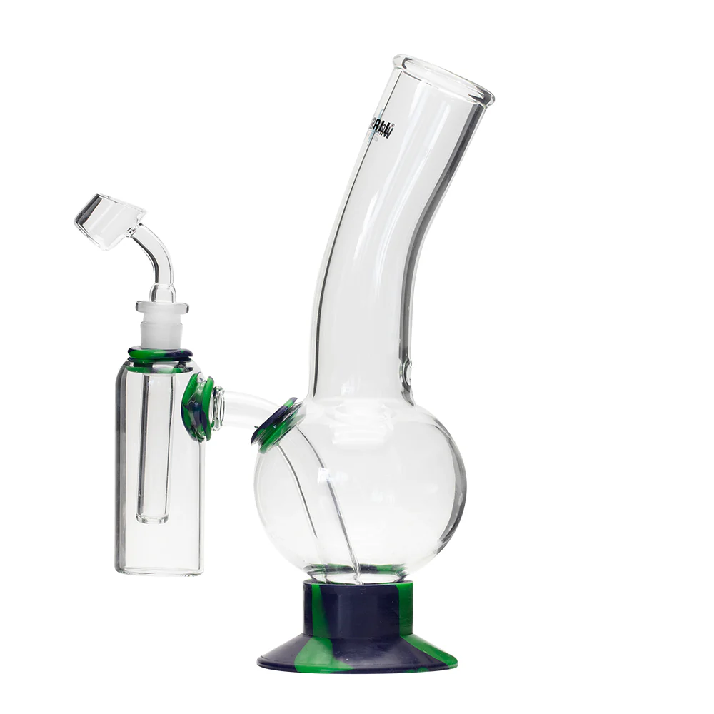 Waterfall Decimator Highbrid Series Glass Bong With Ash Catcher - Green/Blue - Image 2