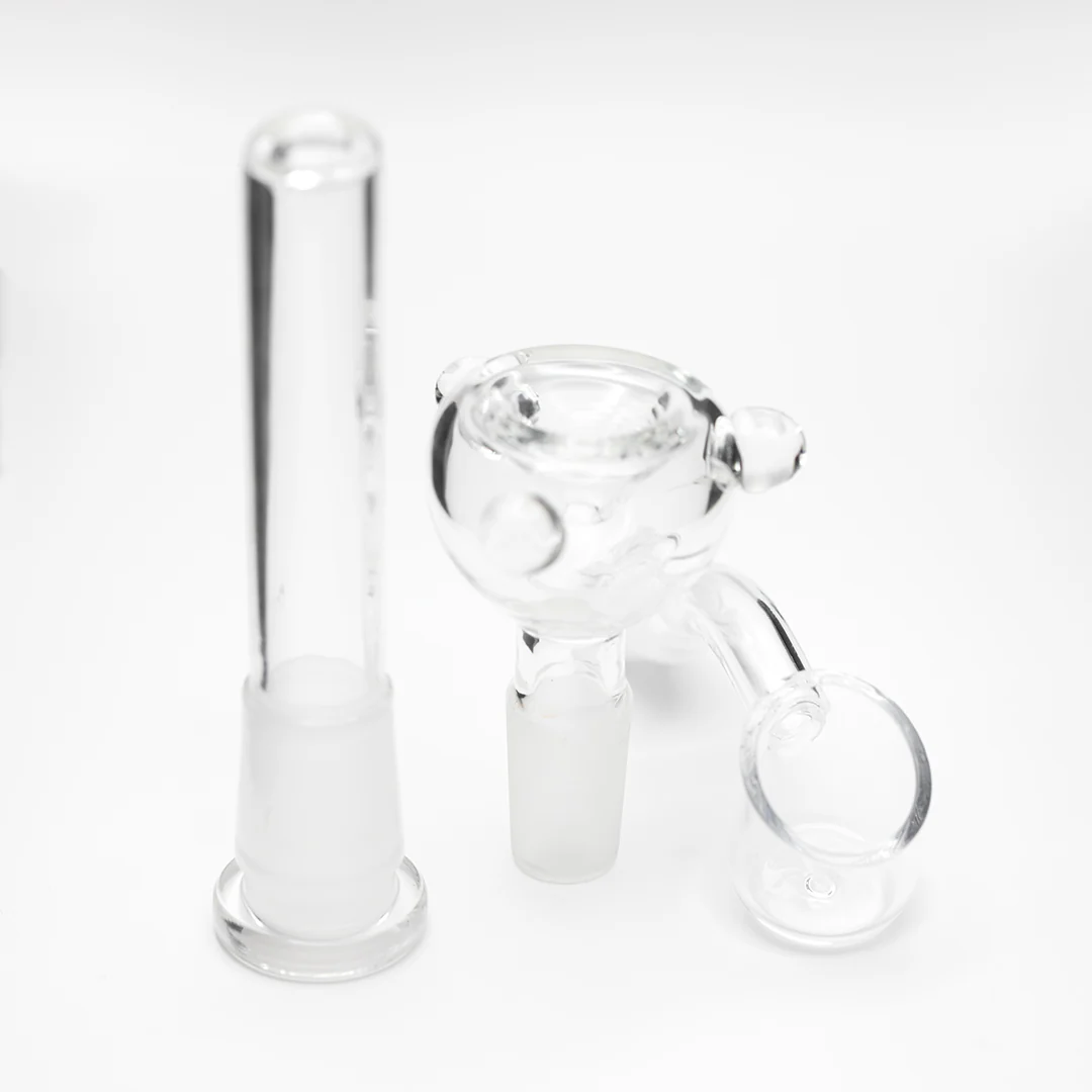 Waterfall Decimator Highbrid Series Glass Bong With Ash Catcher - Rasta - Image 9