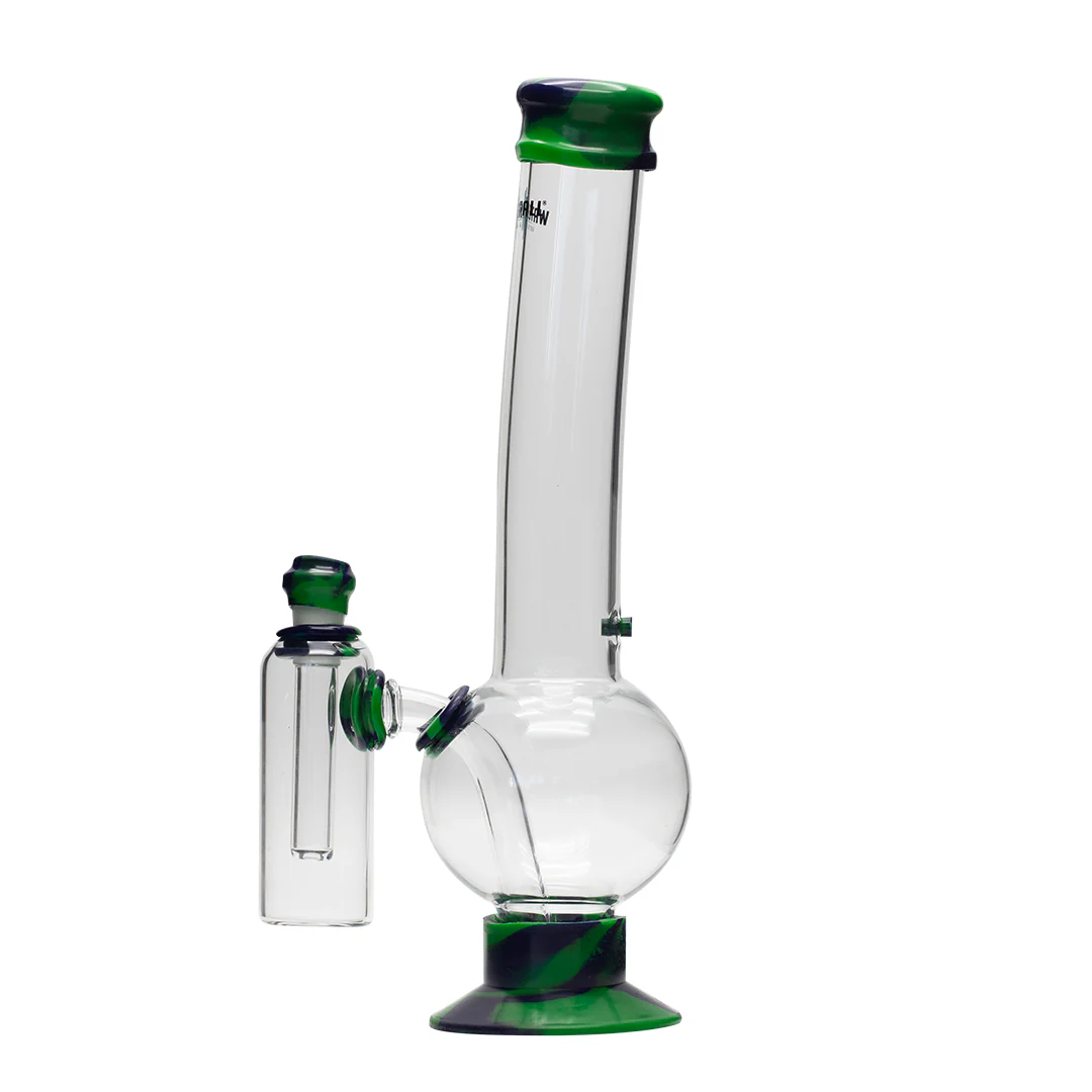 Waterfall Eliminator Highbrid Series Glass Bong With Ash Catcher - Green/Blue - Image 4