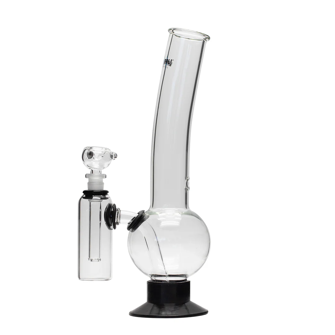 Waterfall Eliminator Highbrid Series Glass Bong With Ash Catcher - Black - Image 4