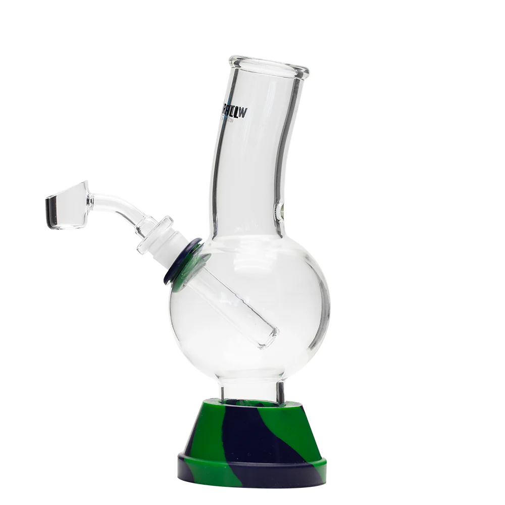 Waterfall Exterminator Highbrid Series Glass Bong - Green/Blue - Image 2