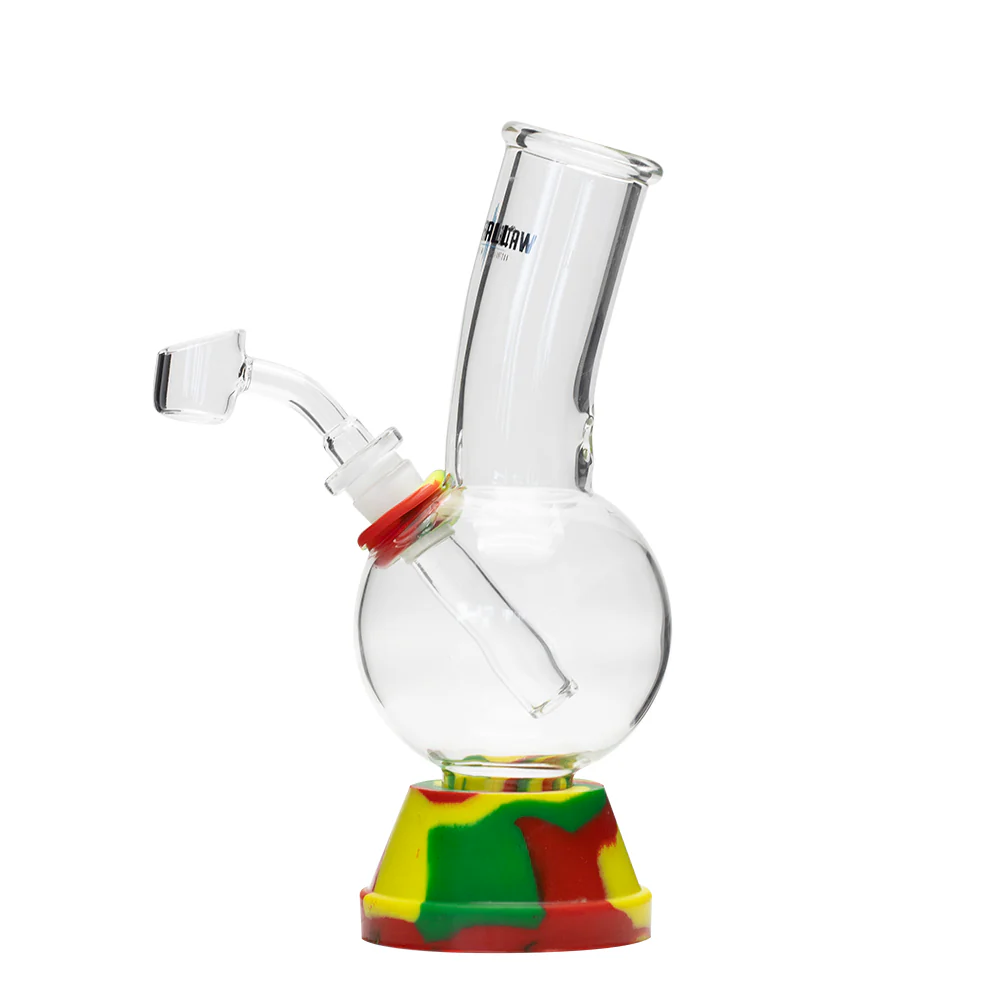 Waterfall Exterminator Highbrid Series Glass Bong - Rasta - Image 2