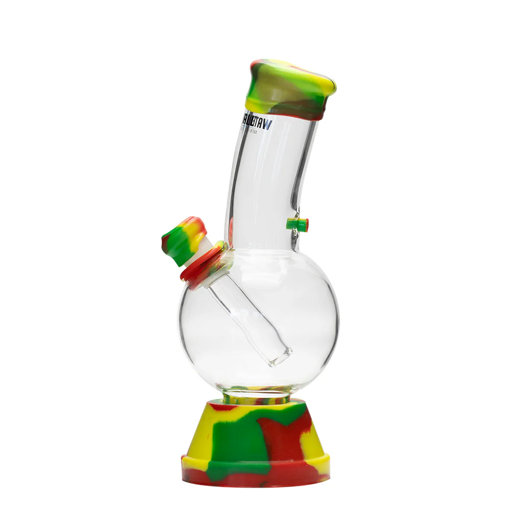 Waterfall Exterminator Highbrid Series Glass Bong - Rasta - Image 4