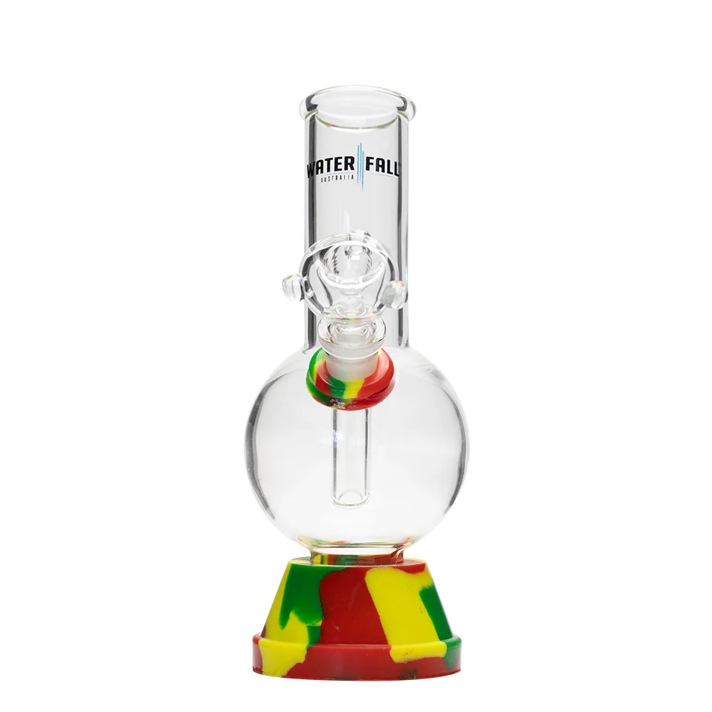 Waterfall Exterminator Highbrid Series Glass Bong - Rasta - Image 5