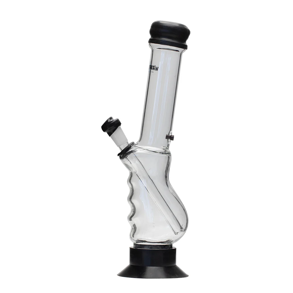 Waterfall Large Gripper Highbrid Series Glass Bong - Black - Image 4