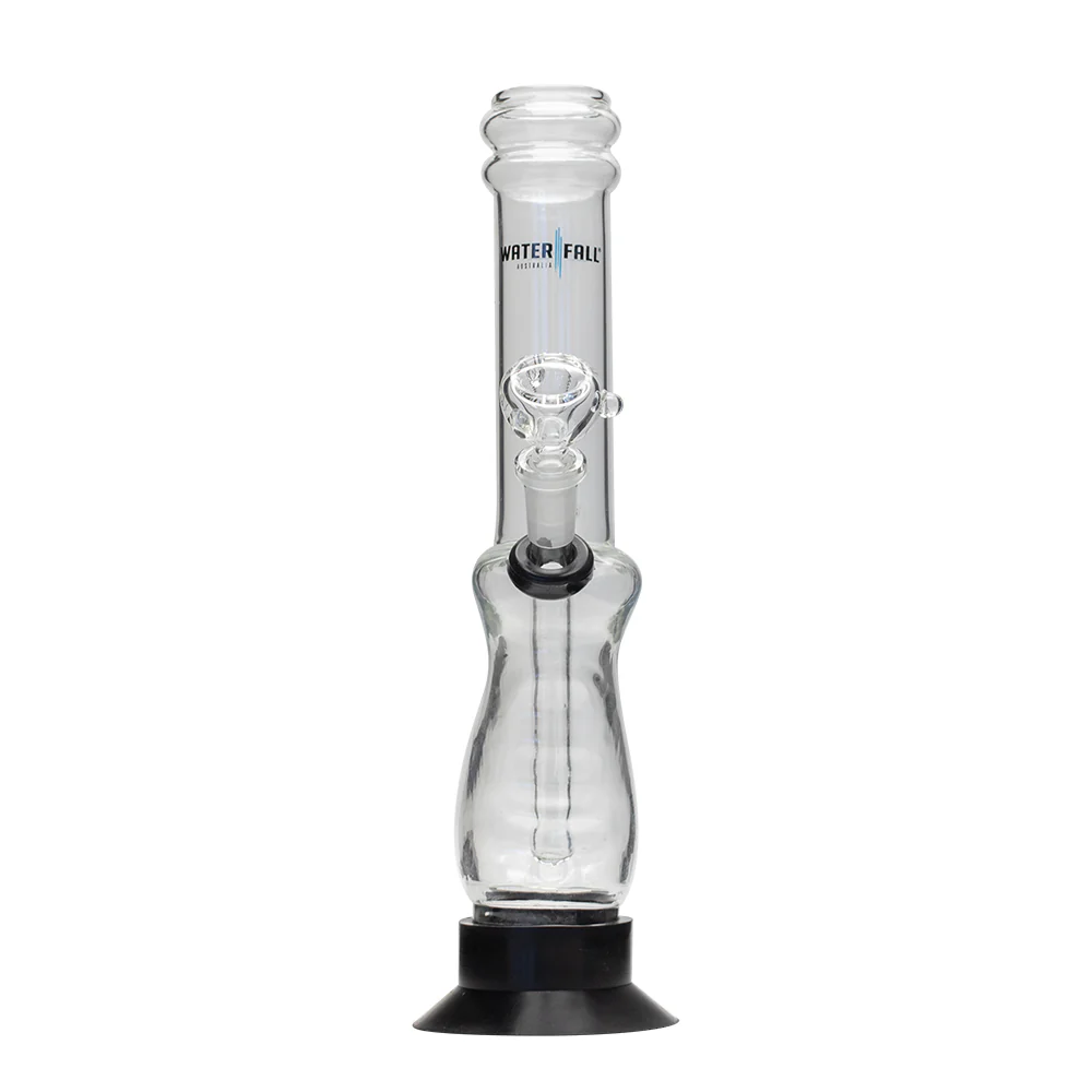 Waterfall Large Gripper Highbrid Series Glass Bong - Black - Image 5