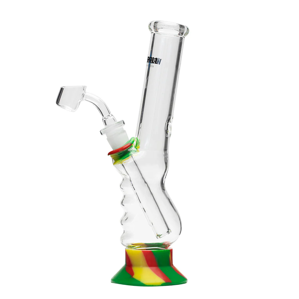 Waterfall Small Gripper Highbrid Series Glass Bong - Rasta - Image 2