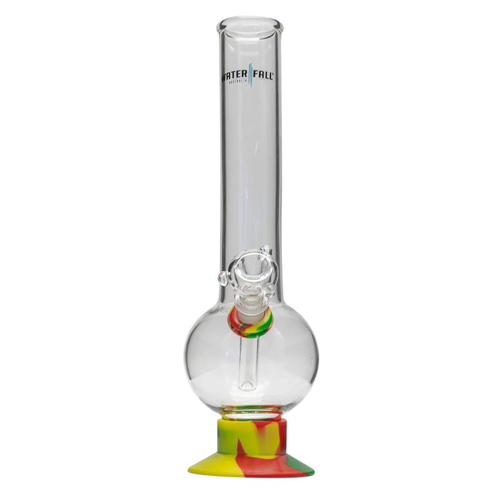 Waterfall Supernova Highbrid Series Glass Bong - Rasta - Image 5