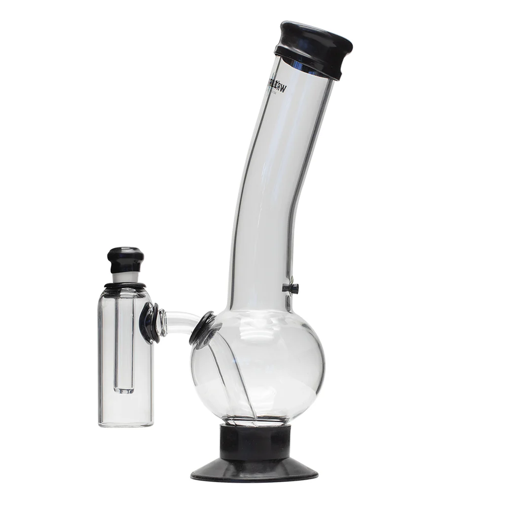 Waterfall Supernova Highbrid Series Glass Bong With Ash Catcher - Black - Image 4