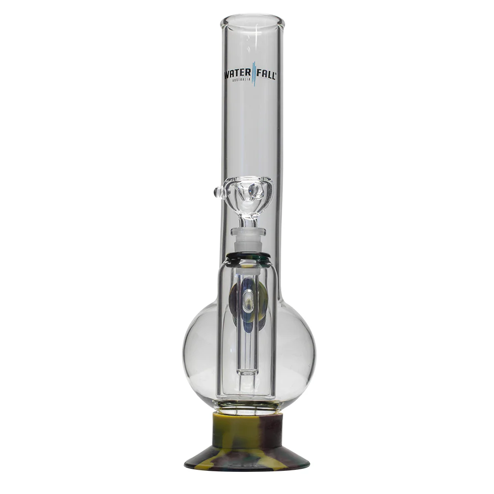 Waterfall Supernova Highbrid Series Glass Bong With Ash Catcher - Camo - Image 5