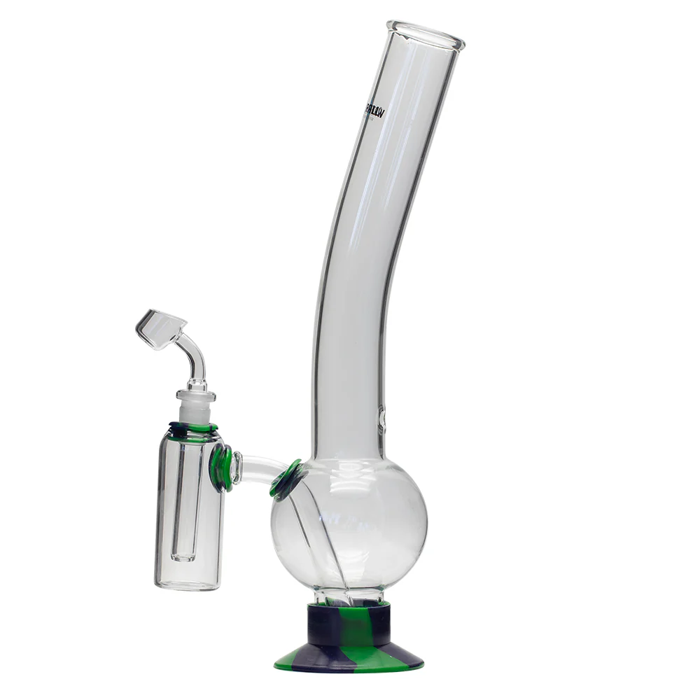 Waterfall Terminator Highbrid Series With Ash Catcher Glass Bong - Green/Blue - Image 2