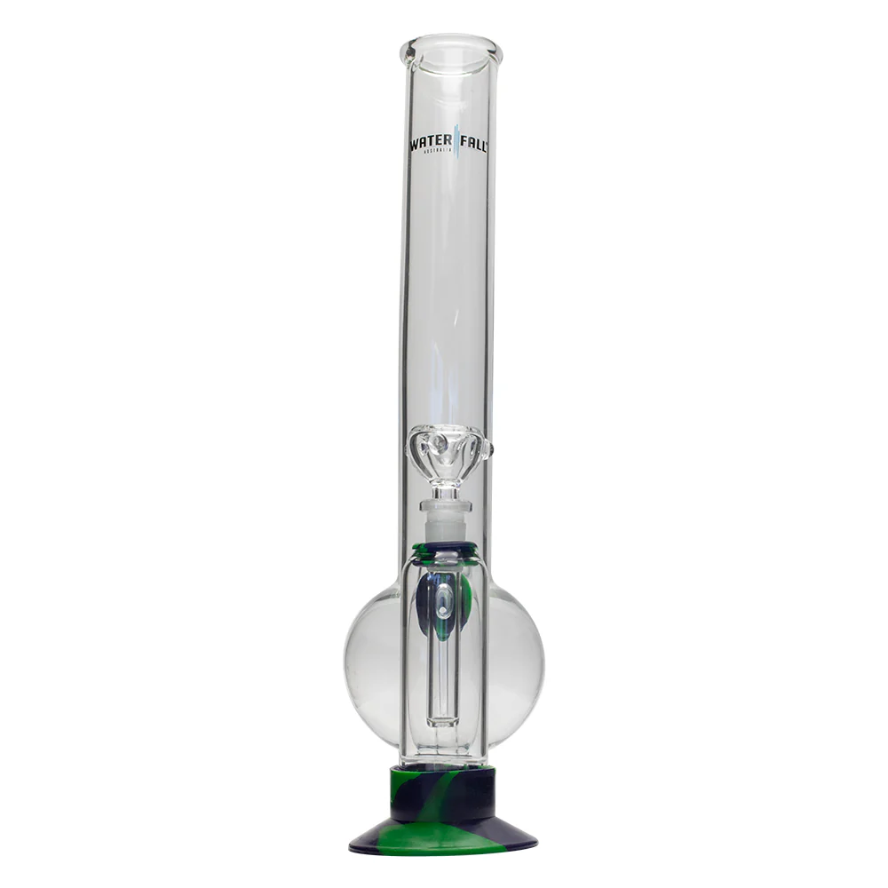 Waterfall Terminator Highbrid Series With Ash Catcher Glass Bong - Green/Blue - Image 5