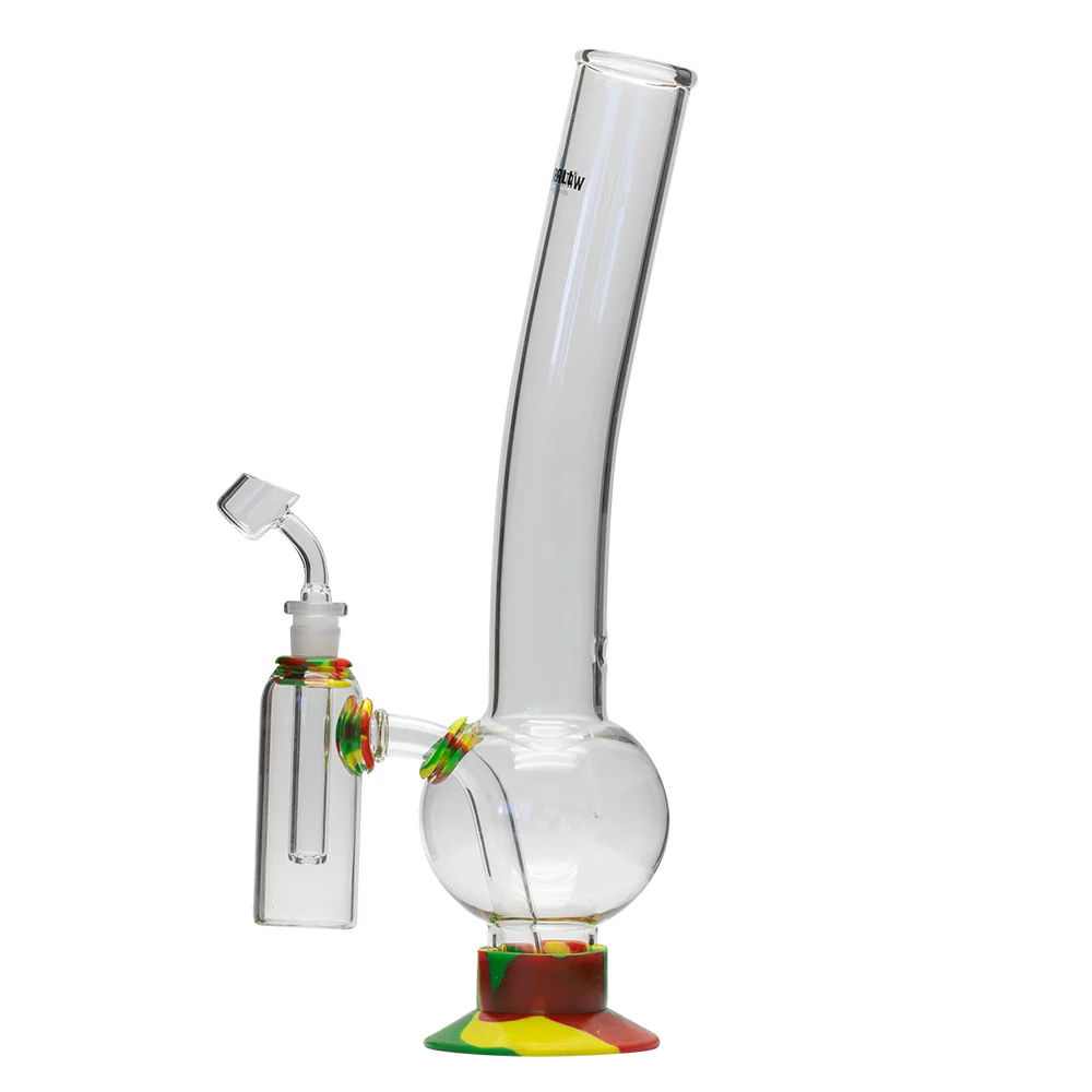 Waterfall Terminator Highbrid Series With Ash Catcher Glass Bong - Rasta - Image 2