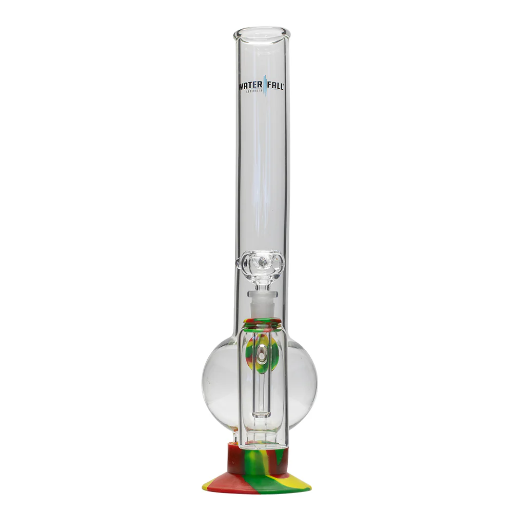 Waterfall Terminator Highbrid Series With Ash Catcher Glass Bong - Rasta - Image 5