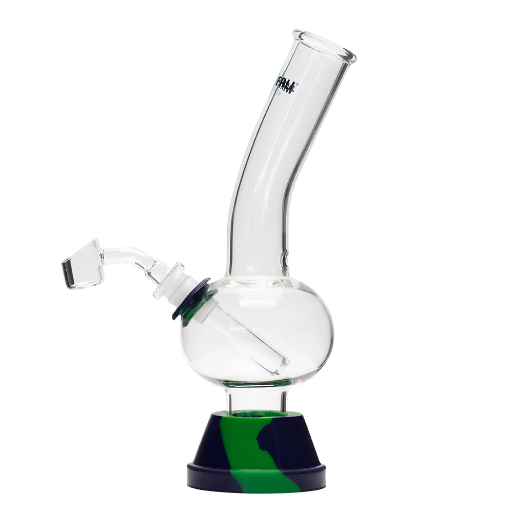 Waterfall Zap Squash Highbrid Series Glass Bong - Green/Blue - Image 2