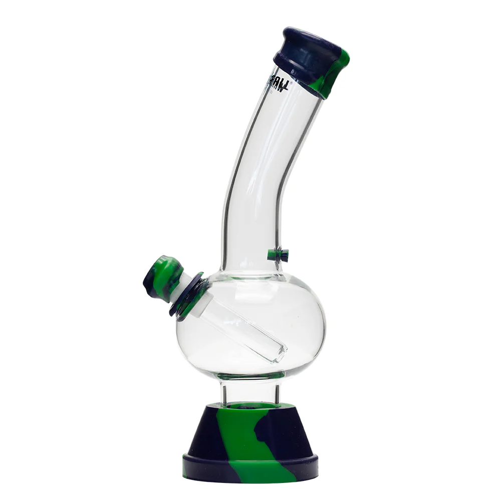 Waterfall Zap Squash Highbrid Series Glass Bong - Green/Blue - Image 4