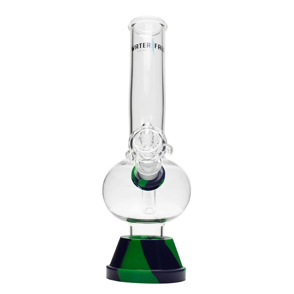 Waterfall Zap Squash Highbrid Series Glass Bong - Green/Blue - Image 5