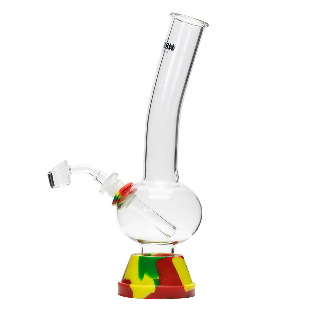 Waterfall Zap Squash Highbrid Series Glass Bong - Rasta - Image 2