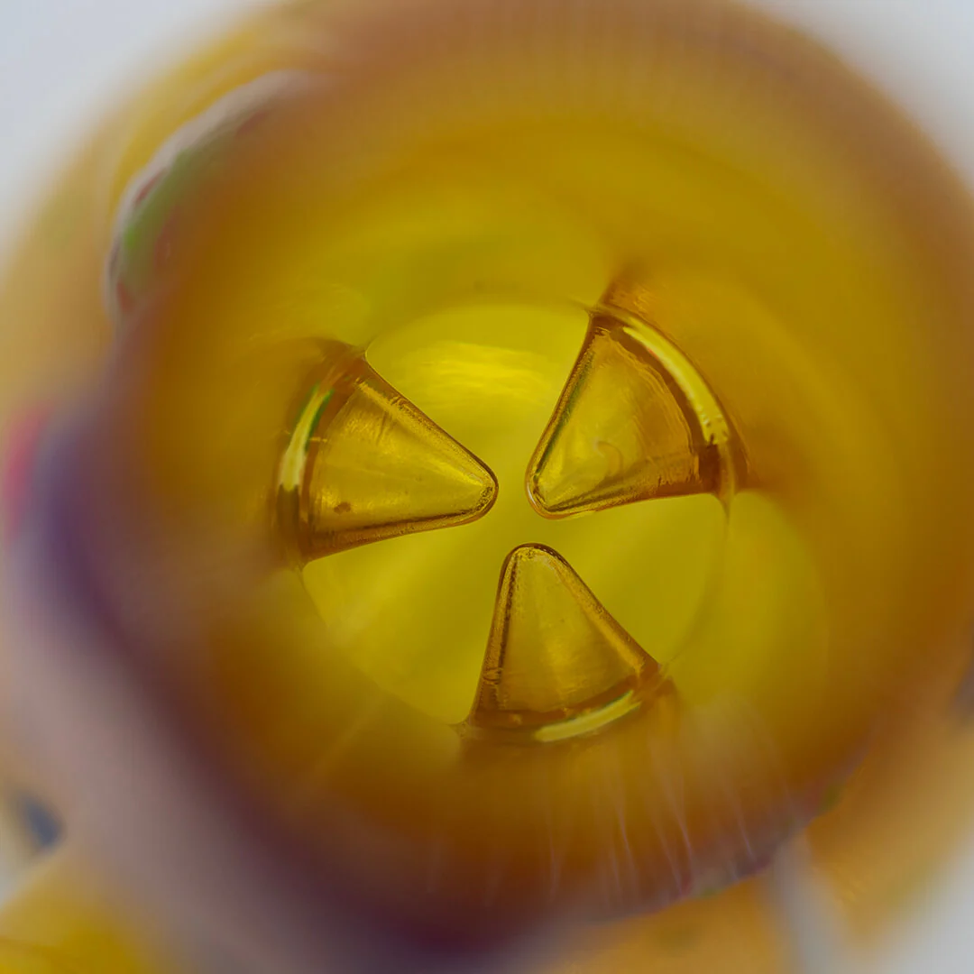 Orange Bong with Purple Lafufu - Glass Bong - Image 6